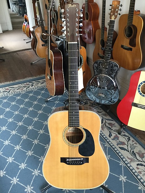 Fender F 55 12 12 String Acoustic Guitar circa 1980 Natural