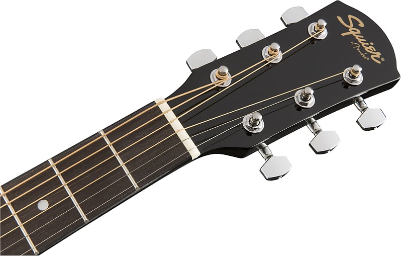 Fender Squier Dreadnought Acoustic Guitar - Black | Reverb