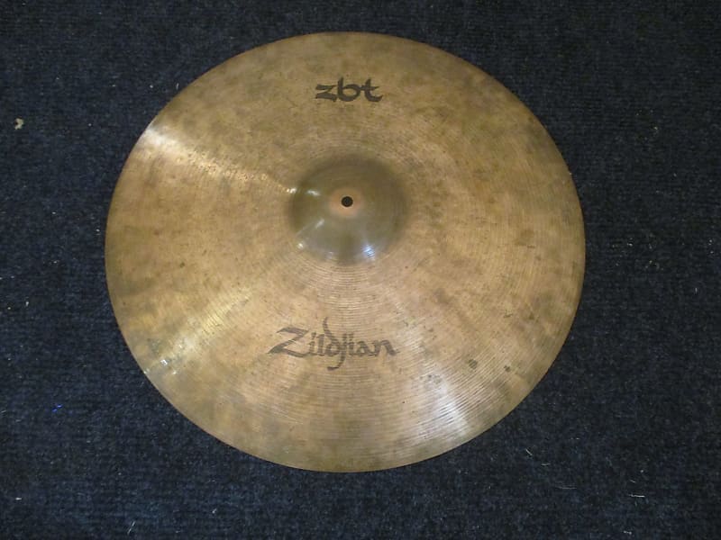 Zildjian Rare ZBT Ride Cymbal, Hard To Find 22 Inch Size Reverb