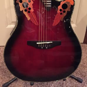 Ovation Pinnacle CU247 Cherry Burst | Reverb