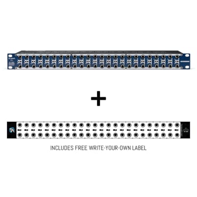 Samson S-Patch Plus S Class 48-Point Balanced Patchbay with free Trace Audio Write-Your-Own Label image 1