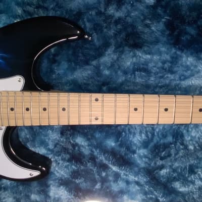 Final Reduction!  2016 Grote Stratocaster Gloss Black with Lightening Graphics! Brand New! image 2