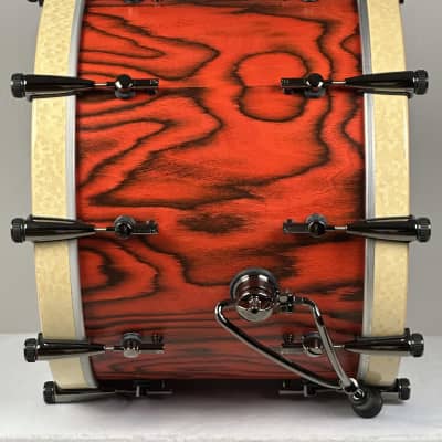 Sonor 22/10/12/15" SQ2 Medium Beech Drum Set - Fiery Red w/ Black Chrome Hardware image 7