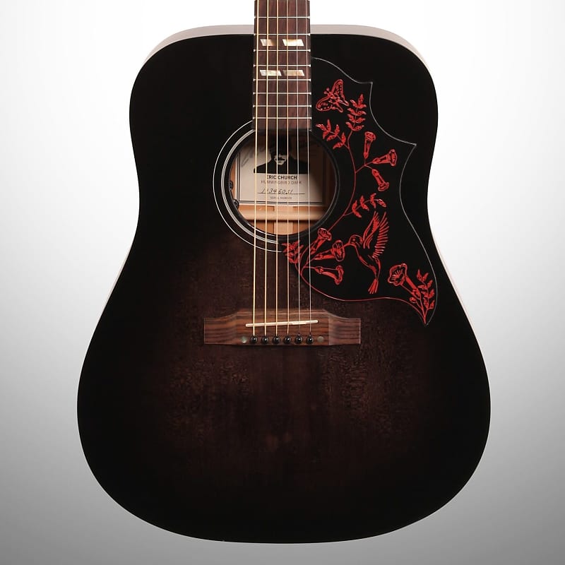 Gibson Limited Edition Eric Church Hummingbird Acoustic-Electric Guitar,  Dark Cherry, Blemished