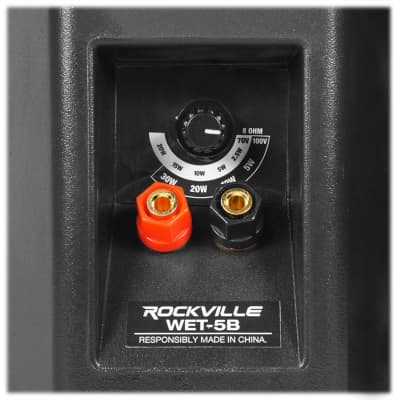 Rockville BLUAMP 150 Stereo Bluetooth Amplifier Receiver+2) Black Patio Speakers image 7