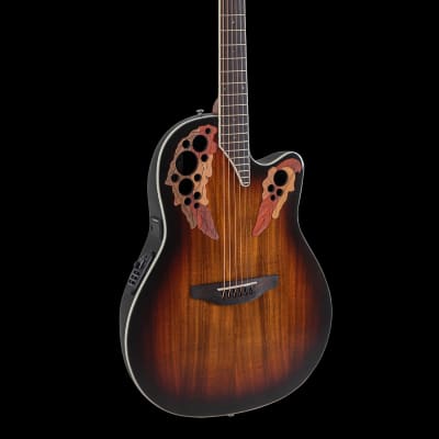 Ovation CE48P-KOAB-G E-Acoustic Guitar Celebrity Elite Plus Super Shallow Koa Burst for sale