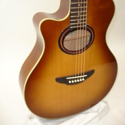 Yamaha APX-5A Thinline Left-Handed Acoustic Electric Guitar, Sand Burst image 2