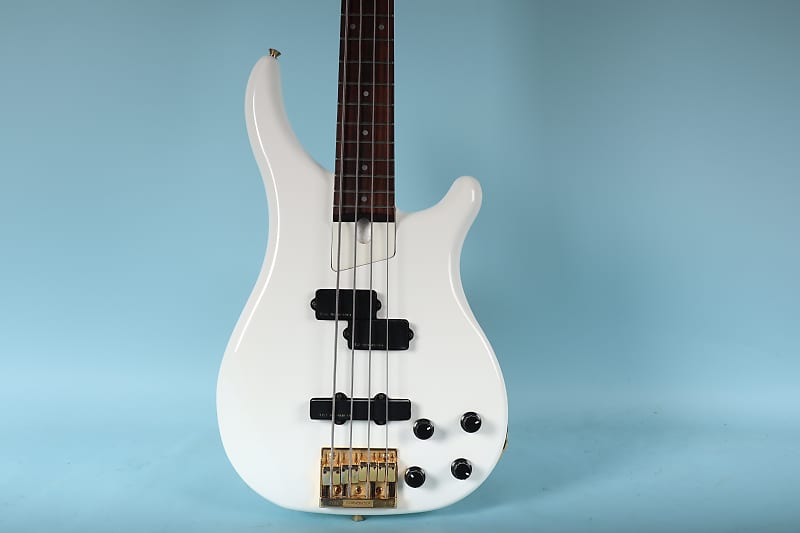 Fernandes FRB Revolver 4 String Electric Bass White Short Scale image 1