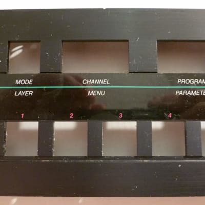 Kurzweil 1000 PX Plus Professional Expander Front Panel w/clear plastic strip repair part GOOD Cond. image 2