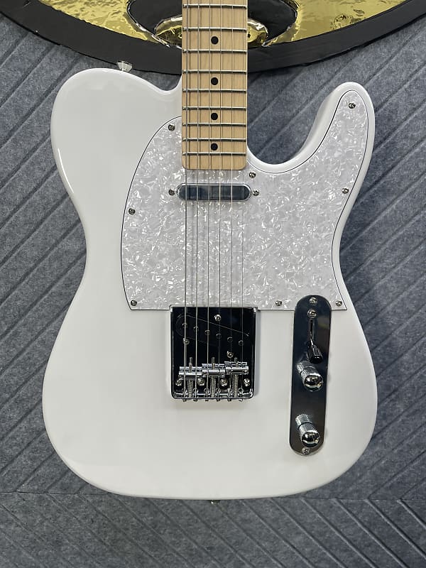 Harley Benton TE-30 BE White SkunkWerx In USA FretWerx Fret Polish and Setup image 1
