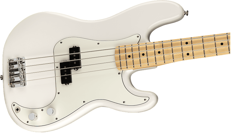 Fender Player Precision Bass - Polar White with Maple Fingerboard 