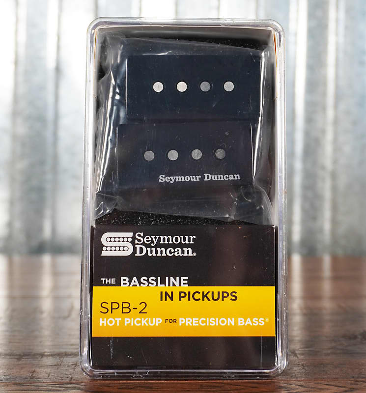 Seymour Duncan SPB-2 Hot P-Bass 4 String Pickup Set Black image 1