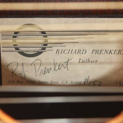 Richard Prenkert • 1996 • No. 152 • Indian Rosewood Classical Guitar w/Humicase image 3
