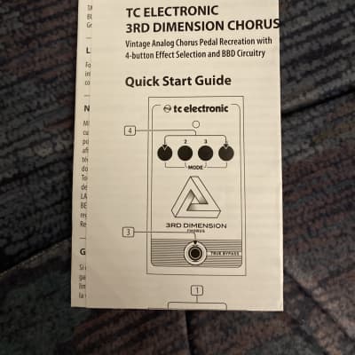 Reverb.com listing, price, conditions, and images for tc-electronic-3rd-dimension-chorus