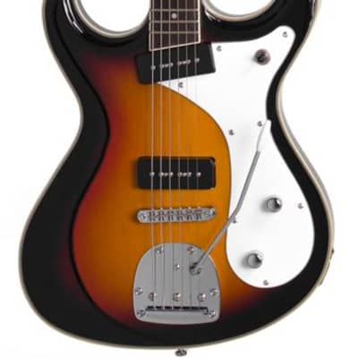 Eastwood Sidejack DLX Bound Solid Basswood Body Set Maple Neck 6-String Electric Baritone Guitar image 4