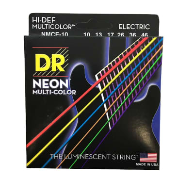 DR Guitar Strings Electric Neon Multicolor 10-46