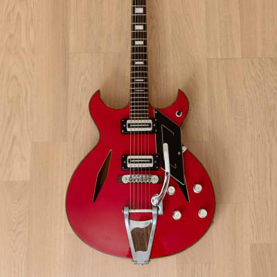 1960s Firstman Broadway Special Vintage Hollowbody Electric Guitar, 100% Original w/ Case, Japan image 2