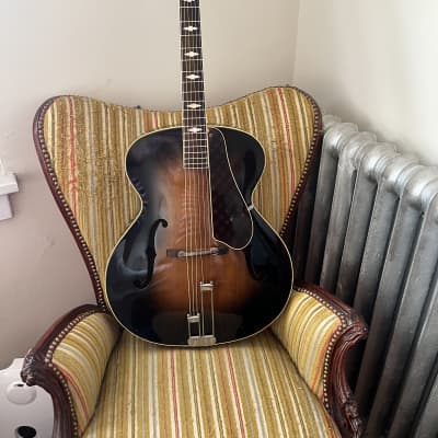 Epiphone  Triumph  1940s arch top acoustic guitar with original hard shell case for sale