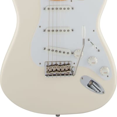 Fender Jimmie Vaughan Tex-Mex Strat Electric Guitar Maple FB, Olympic White image 7