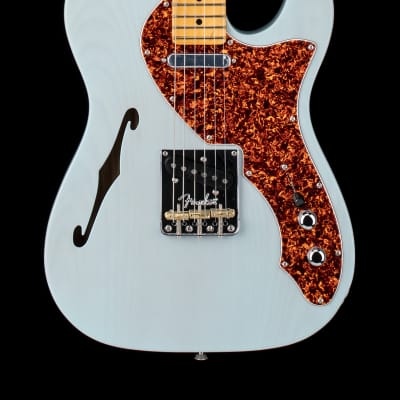 Fender Limited Edition American Professional II Telecaster Thinline - Transparent Daphne Blue #10230 image 1