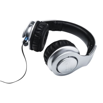 Reloop RHP-30 Pro Closed Lightweight DJ Headphones SILVER w/ Detachable Cables image 3