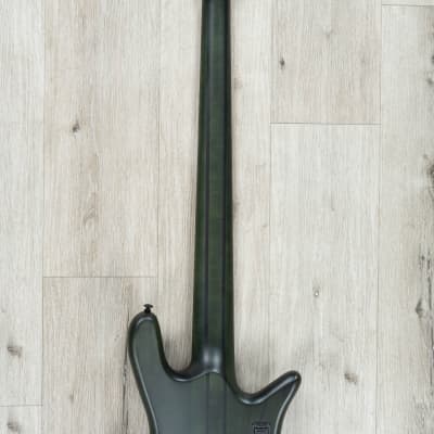 Spector NS Dimension 5 Multi-Scale 5-String Left-Handed Bass, Haunted Moss Matte image 5
