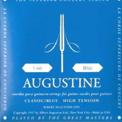 Augustine Classical Guitar Strings Blue Label High Tension image 1