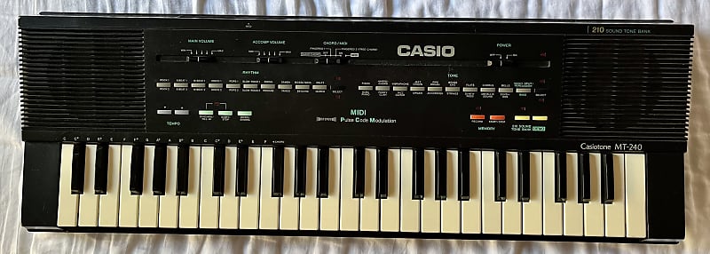 Casio Mt 240 Casio MT-240 1983 Black Reverb