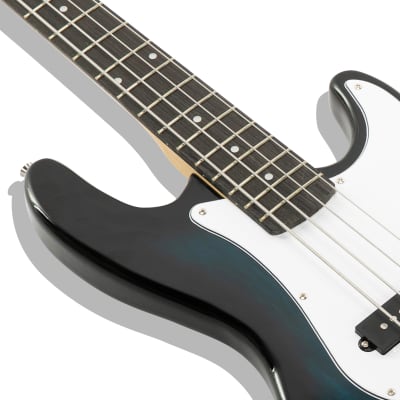 Glarry GP Electric Bass Guitar Dark Blue image 5