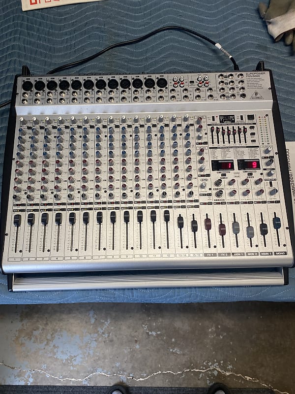 Behringer Europower PMH 5000 Powered Mixer 2000s Silver Reverb