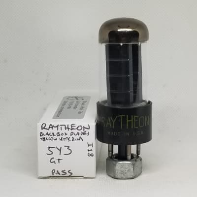 Raytheon 5Y3GT Black Box Plate Rectifier Single NOS 5Y3