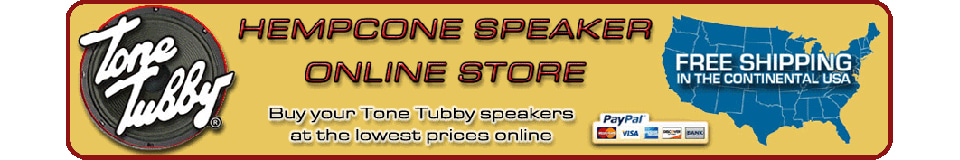 Tone Tubby Hempcone Speaker Online Store