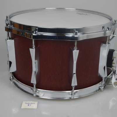 Sonor Phonic Plus D518x MR snare drum 14" x 8", Red Mahogany from 1989 image 10