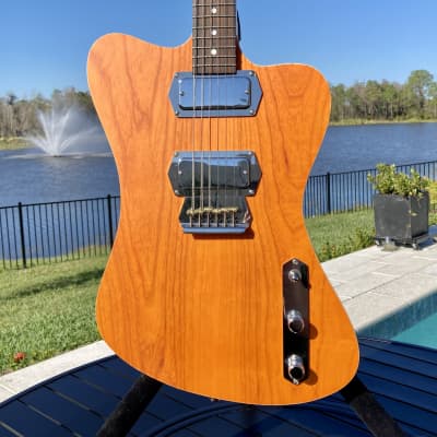 Lowe Custom Guitars Fireluxe (like NR Firebird Non-Reverse) Satin Translucent Orange (NAMM DEMO) image 3