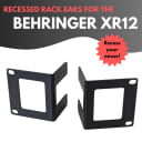 Behringer Recessible Aluminum 19" Rack Ears to fit XR12 + MIDAS MR12 Digital Mixers & SD8 Stage Box