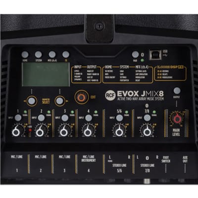 RCF EVOX JMIX8 Active 2-Way Array w/ Mixer Powered Speaker J8MIX image 5