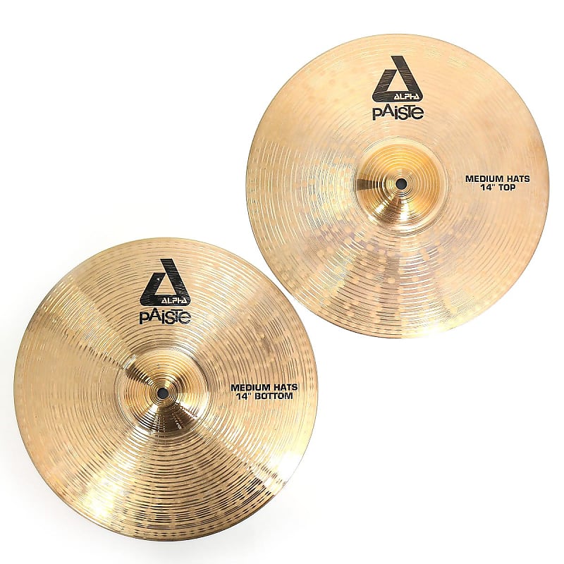Paiste 14" Alpha Medium Hi-Hat Cymbals (Pair) 2010 - 2016 image 1