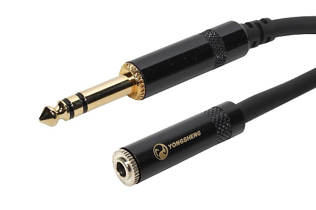 OSP SFP-110T3.5MM Elite Core SuperFlex Gold 1/4" TRS to 3.5mm Female Headphone Extension Cable - 10' image 1