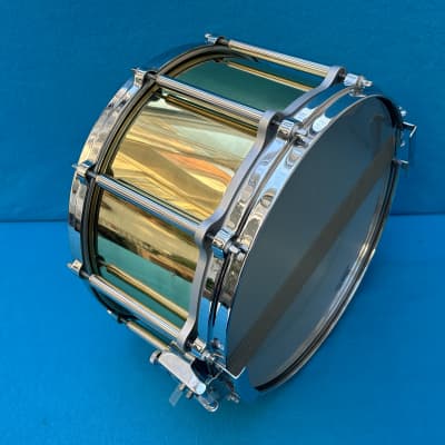 Free Floating Brass Snare Drum 14" x 8" - Pearl B-9114ED image 15