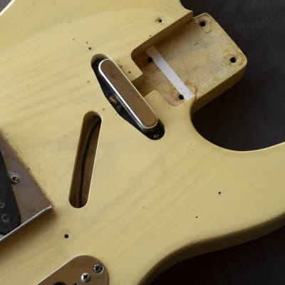 Fender Telecaster 1954, Blond, Black Pick Guard, GORGEOUS Finish, Grainy Ash Body & BENDS NOTES image 17