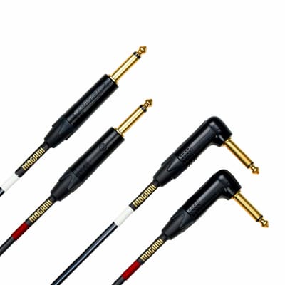 Mogami GOLD KEY S-15R Unbalanced Stereo Keyboard Instrument Cable, 1/4" TS Male Plugs, Gold Contacts