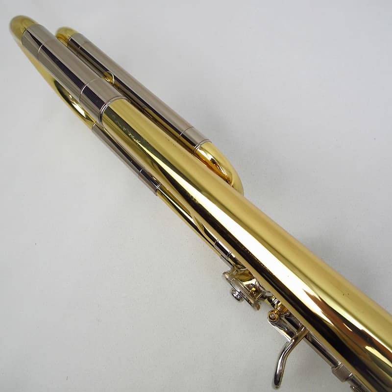 管楽器・吹奏楽器 YAMAHA tenor bass trombone YSL620 Yamaha YSL-620 Tenor Bass Trombone Bb/F Gold lacquer Checked