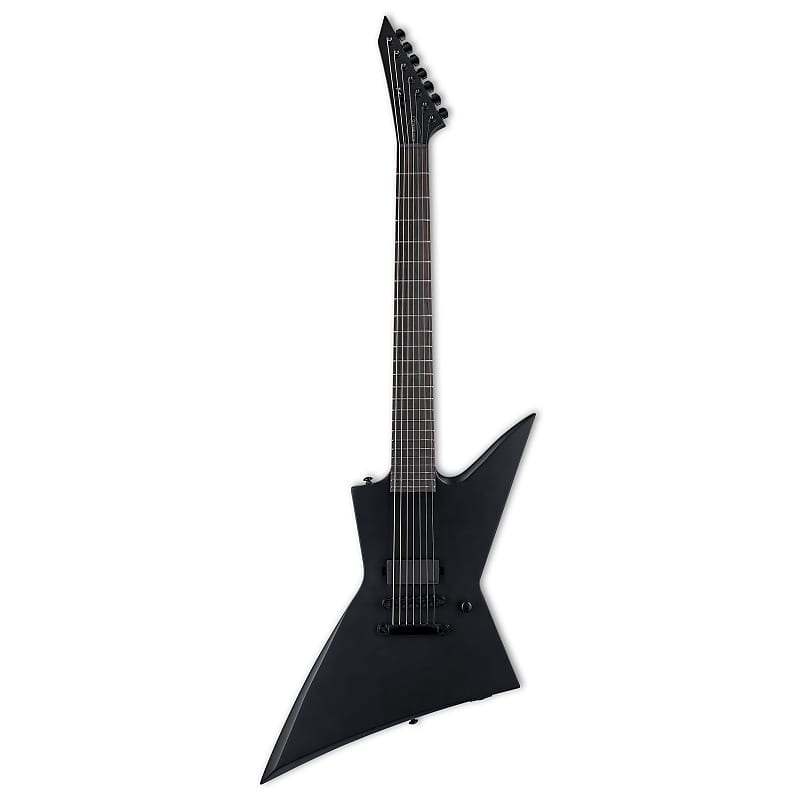 ESP LTD EX-7 Baritone Black Metal image 1