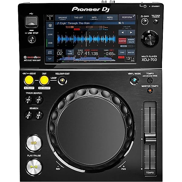 Pioneer DJ XDJ-700 Compact Digital Player 2024 - BLACK image 1