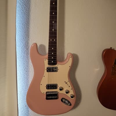 USA  Fender Warmoth Hardtail Stratocaster Shell Pink image 14