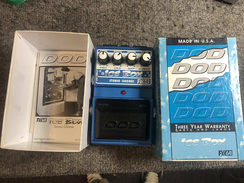 DOD FX-64 Ice Box Chorus Jason Lamb Series Mint w/ Box!  1990s - Blue image 1