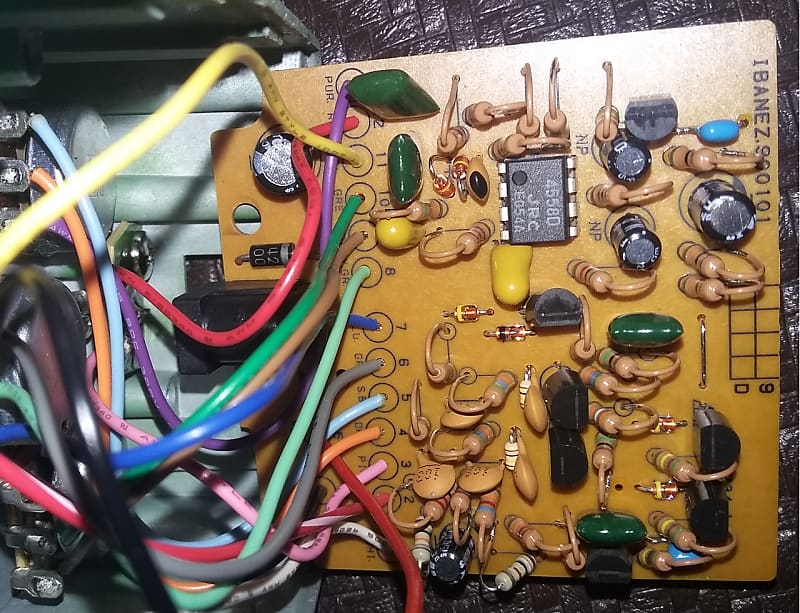 ギター Tube Screamer mod TS9 1960WE \"Brown Mod\" Ibanez 1981 TS9 Tube Screamer JRC4558D Black Label 808-B mod