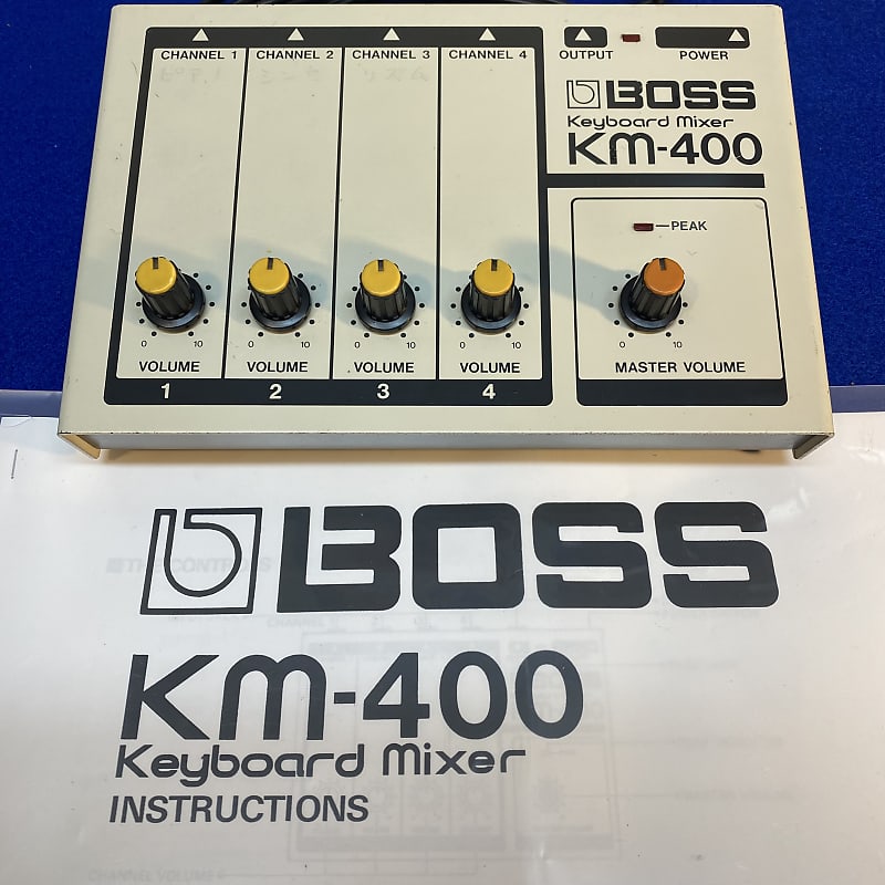 1981 Roland Boss KM-400 mini mixer with copy of manual | Reverb