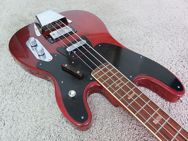 Vintage 1970s Ampeg Big Stud GEB 750 Bass MIJ Japan Red