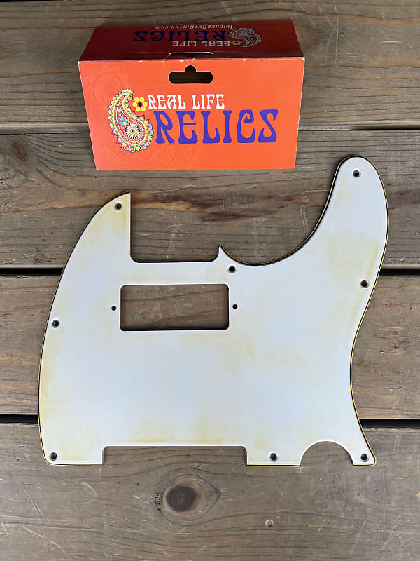 Real Life Relics Aged White Telecaster® Pickguard With Mini | Reverb